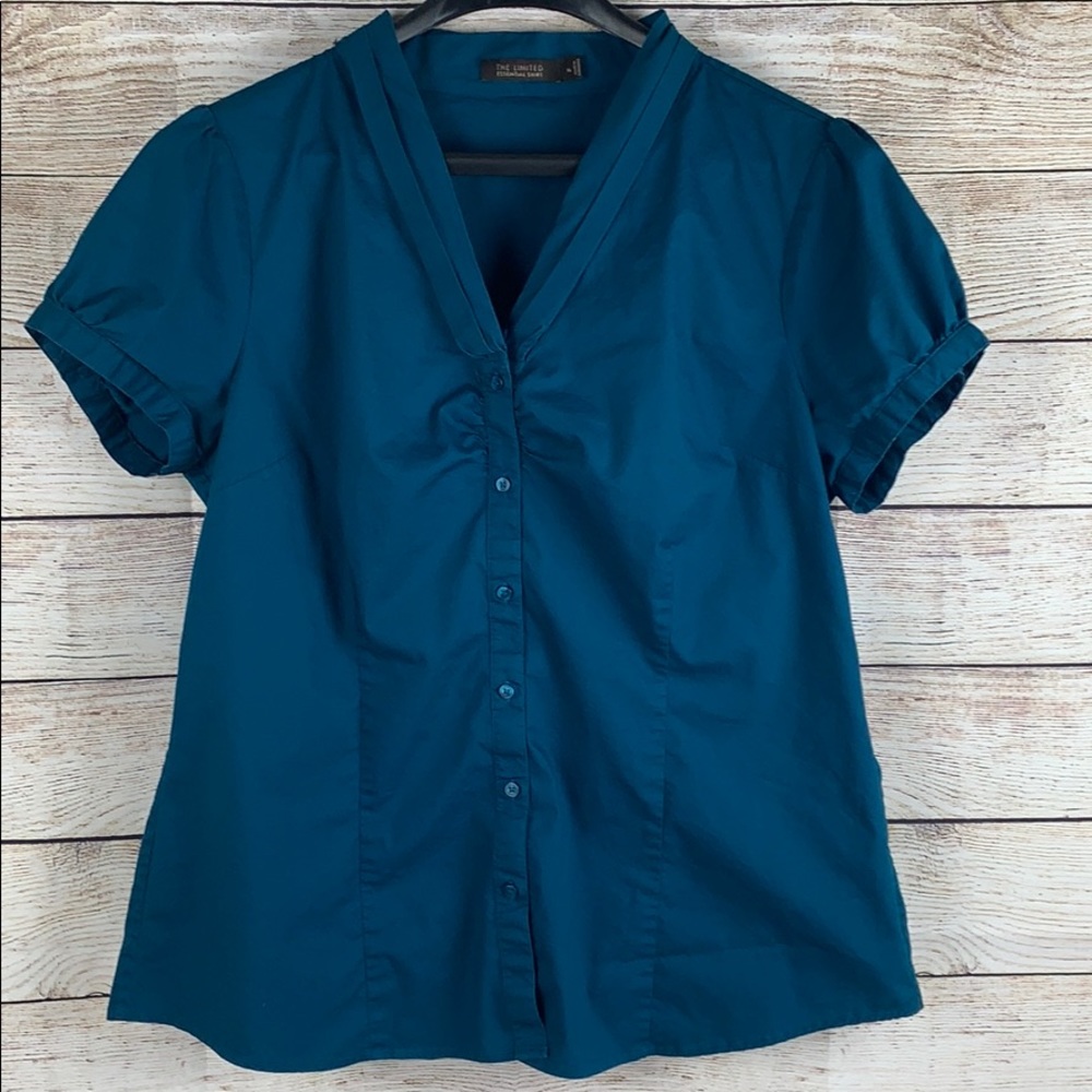 The Limited- Teal Button Front Shirt size XL